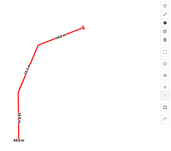 Aflæsning af resultatet for afstandsmålinger