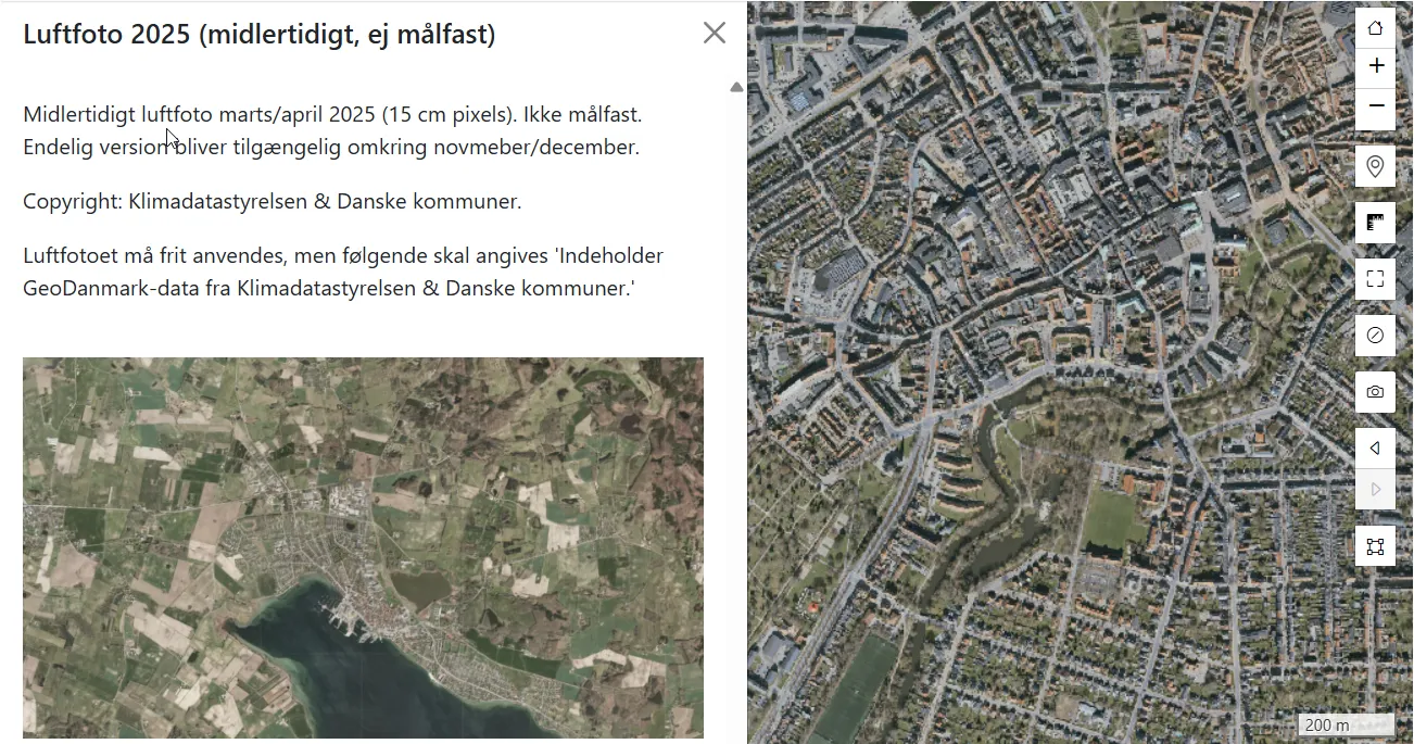 Vidi-menuen - detaljeret info om baggrundskort