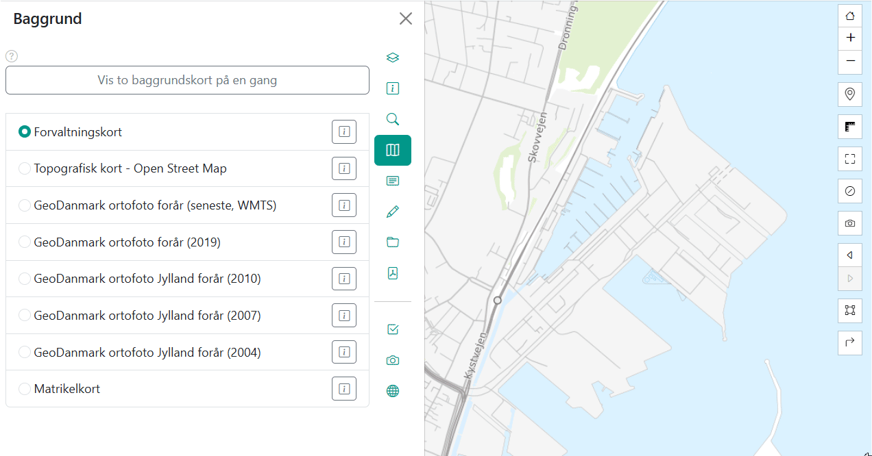 Eksempel på vertikal slider