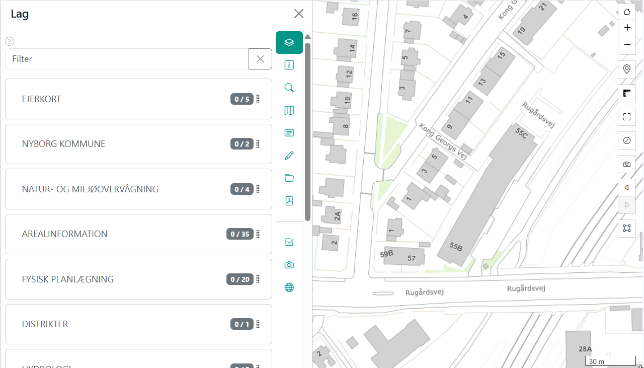 Konfliksøgning med adresse eller matrikel
