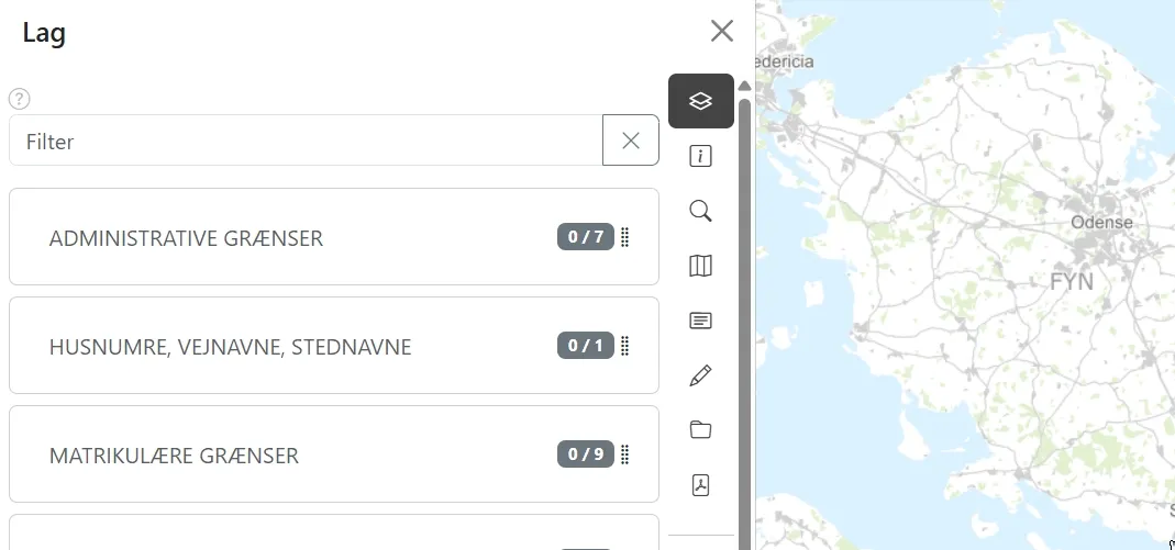 Laglisten med afkrydsningsfelter