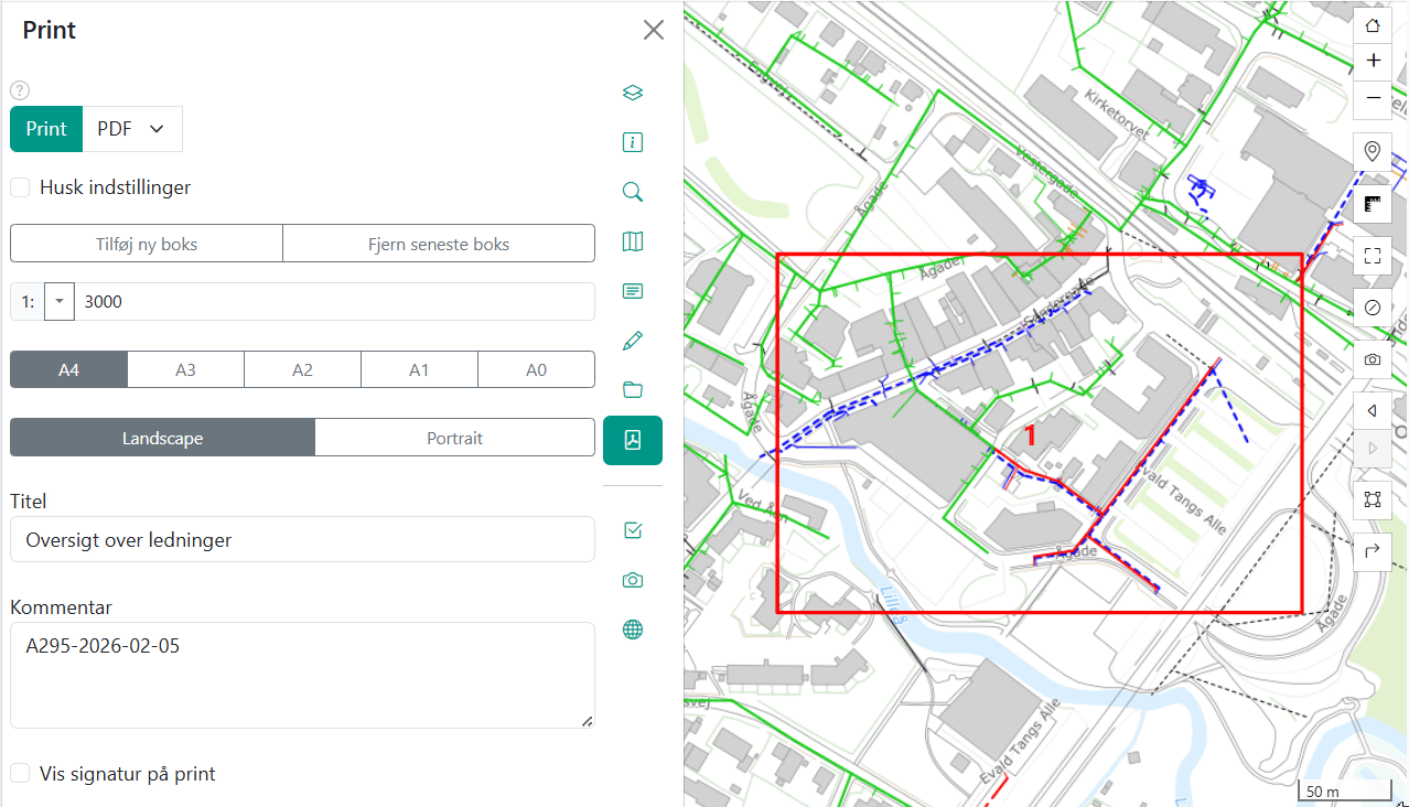 Generering af print i Vidi