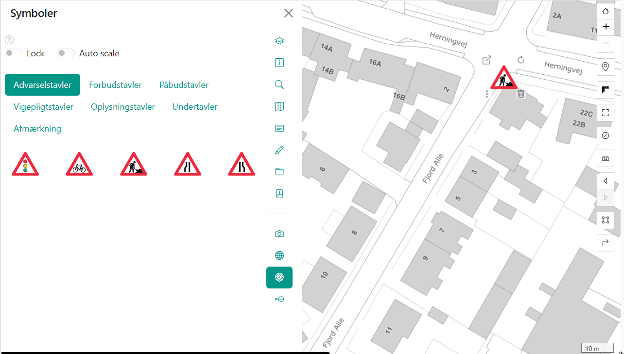 Skalering af symboler