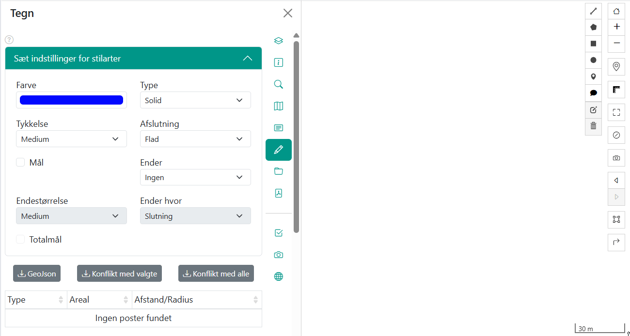 Eksempler på tilføjelse af mål og totalmål