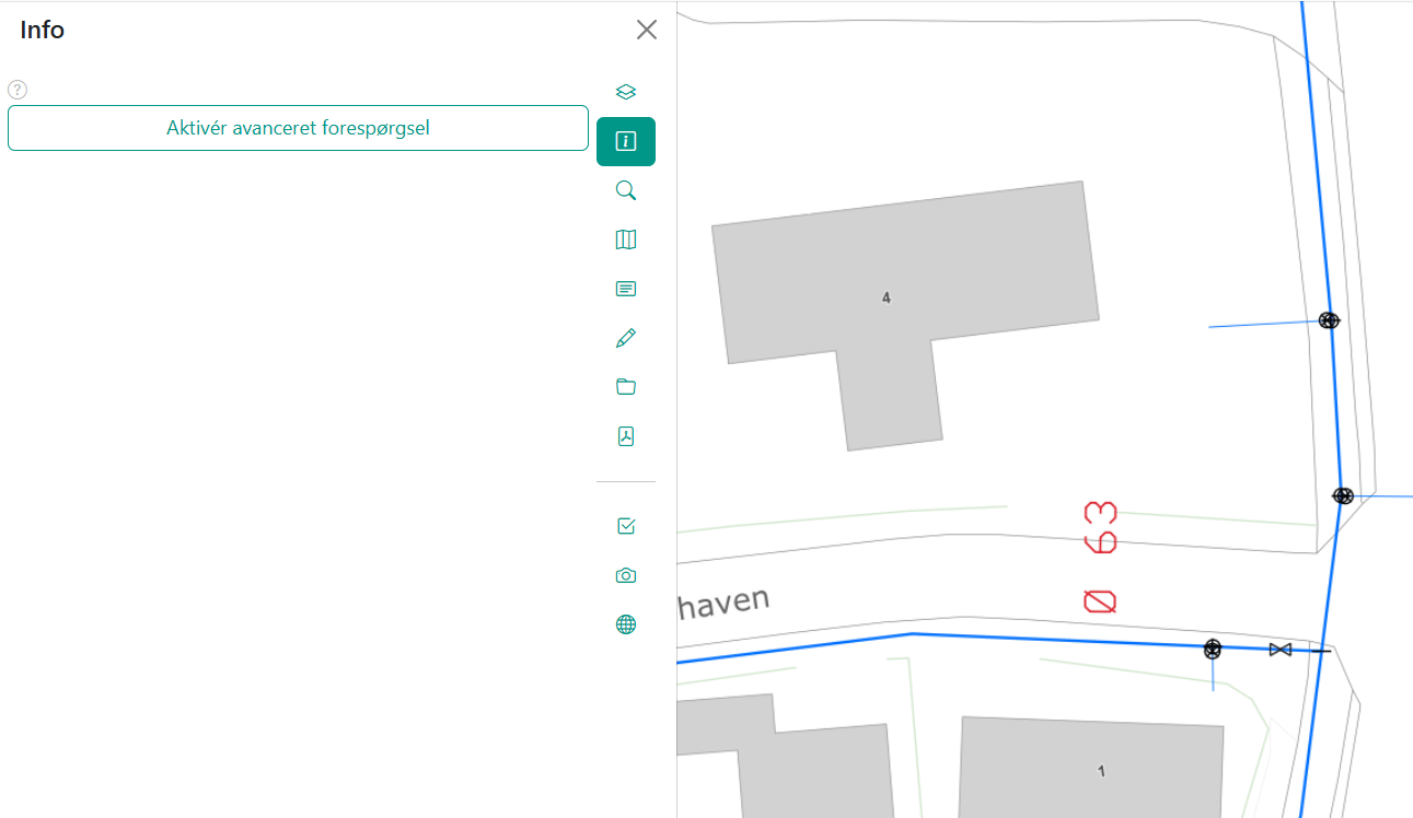 Søge værktøj i Lag-menuen